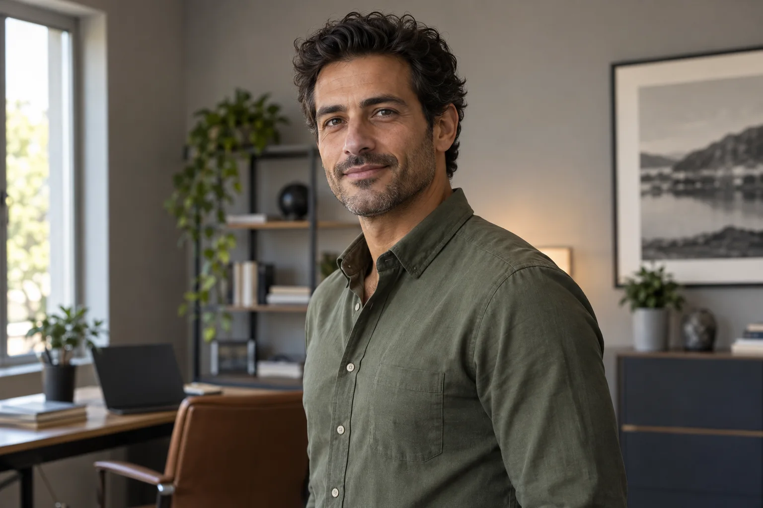 Adult man in a collared shirt, face and shoulders visible, for a penile enlargement with filler package in Istanbul